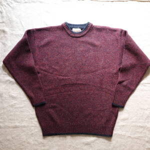 WOOLRICH RUGGED OUTDOOR WEAR mix wool knit MADE IN HONG KONG Lサイズ表記