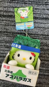 ご当地キティ 北海道 アスパラガス ぬいぐるみ キーホルダー タグ付き ハローキティ hellokitty ストラップ　マスコット サンリオ 限定