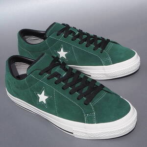 デッド!! 新品 US 8 / 26.5cm converse ワンスター ONE STAR 緑スエード ゴルフ GOLF ONESTAR スパイクレス