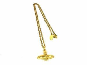 1円 Vivienne Westwood ヴィヴィアンウエストウッド オーブ バスレリーフ ラインストーン ネックレス アクセサリー ゴールド系 FD6095