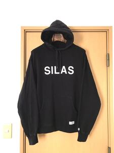 ☆SILASサイラス☆フーディースウェットパーカー黒 プルオーバー