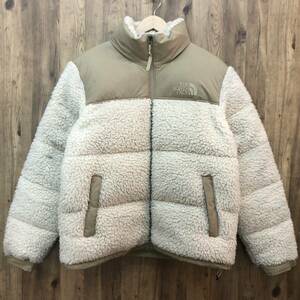 tu132 THE NORTH FACE SHERPA NUPTSE JACKET NF0A5A84 ダウンJKT シェルパ ヌプシ ジャケット　ベージュ メンズ ※中古