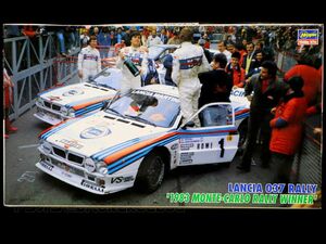 【ハセガワ】1/24 ランチア 037 ラリー カルトグラフ HASEGAWA LANCIA RALLY 1983 MONTE-CARLO WINNER 未開封 未組立 当時モノ 2001年版