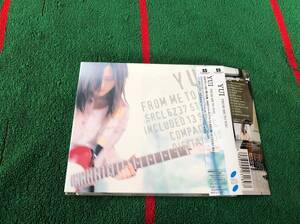 YUI/FROM ME TO YOU 中古CD 帯付 期間限定盤 Flower Flower