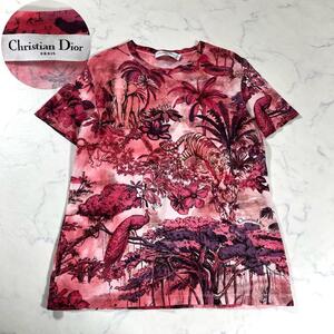 【極美品】Christian Dior クリスチャンディオール　Toile de Jouy Voyage　トワルドジュイ　アニマル　サファリ　Tシャツ