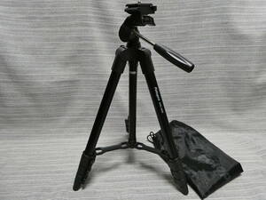 美品 Fotopro DIG-３４００ カメラ三脚 ３Way雲台 １２０Cm ４段伸縮 軽量 USED 