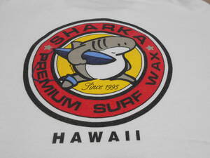 １９９０S SHARKA PREMIUM SURF WAX HAWAII CRAZY SHIRTS オールドサーフ サーフィン オールドスケート ビンテージ Tシャツ VINTAGE SEXWAX