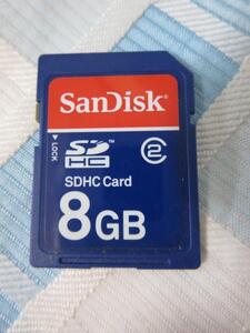 Sandisk SDHCメモリカード 8GB Class2