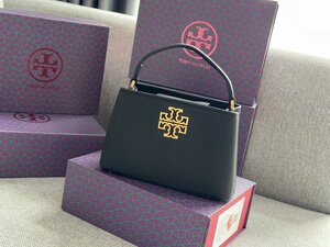 【美品】TORY BURCH トリーバーチ レザー 2WAY クロスボディ ショルダーバッグ ハンドバッグ 斜め掛け レディース ブラック系