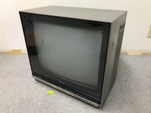 ★４９―０２５★カラーテレビ　National/ナショナル カラーテレビ アルファー2000 TH21-H55GRN リモコン欠品 通電確認済 レトロ [200]