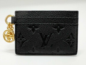 LOUIS VUITTON ルイヴィトン アンプラント カードケース ポルト カルト・LV チャーム ノワール ブラック チャーム M82132 新品