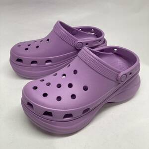 即決!良好! crocs classic bae clog w サイズW7 パープル系 / 厚底 クロックス クラシック ベイ クロッグ