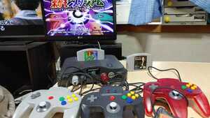 Nintendo N64 任天堂 64 本体 コントローラー３台 ソフト２本 動作品