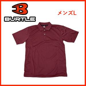 N3609★極美品★人気ブランド★BURTLE*バートル*ポロシャツ*半袖*メンズL*レッド