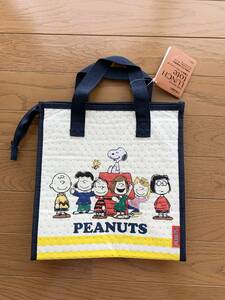 スケーター SKATER スヌーピー 不織布ランチトートバッグ SNOOPY PEANUTS アルミ蒸着素材 ボトルと弁当箱が入る 保冷バッグ 鞄 ママイクコ