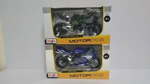 1/12　マイスト　ヤマハ YZF-R1　カワサキ ニンジャ H2R　　Maisto　YAMAHA YZF-R1　KAWASAKI NINJA H2R