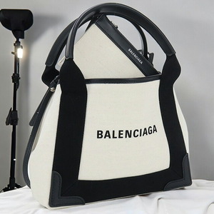 中古 バレンシアガ トートバッグ レディース ブランド BALENCIAGA ネイビーカバスXS 390346 2HH3N 9260 ホワイト バッグ