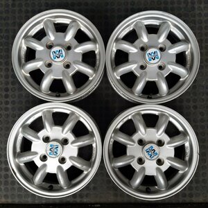 管理番号：A6-98【4本価格】【13×4J 4x100 ET+45 ハブ59】MINILITE・軽自動車等・店頭引取可能・適格請求書発行可能