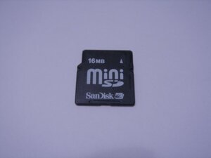 SanDisk　miniSDカード　16MB　