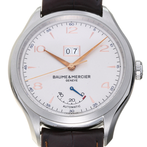［飯能本店］Baume & Mercier ボーム＆メルシェ クリフトン ビックデイト パワーリザーブ MOA10205 腕時計 メンズ DH73688