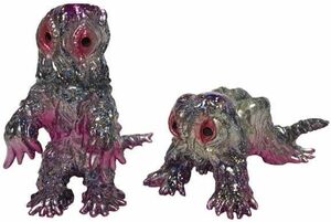 【新品】東宝怪獣大図鑑　ゴジラ・ストア 限定　マルサン『へドラセット パープル』検索用/公害　-1.0　覚醒　　M1号　ブルマァク　ソフビ