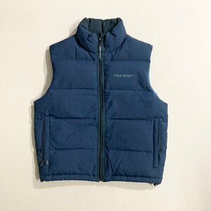 ★POLO SPORT RALPH LAUREN ポロスポーツ ラルフローレン ダウンベスト アウター ネイビー サイズM メンズ 0.53kg★