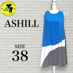 極美品【ASHILL】パーティードレス　ワンピース　お呼ばれドレス　結婚式