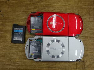 １４４５，SONY　PSP-3000赤色　PSP-2000銀色　電池フタなし　前橋市から