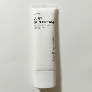 Anua・アヌア /エアリーサンクリーム SPF50+PA++++・日焼け止め・50ｍｌ・定価2350円