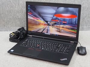 [700]☆ Win11認証済 ☆ Lenovo ThinkPad P72　6C Xeon E-2176M 2.70GHz/32GB/SSD 512GB＋500GB/Quadro P4200 ☆ 17.3型液晶 1920x1080表示