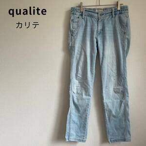 qualite カリテ デニム ストレート アバハウス Mサイズ