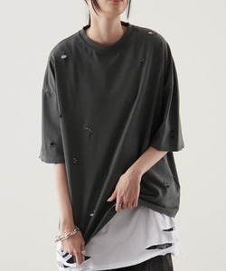 「Alfred Alex」 半袖Tシャツ L サンドグレー メンズ