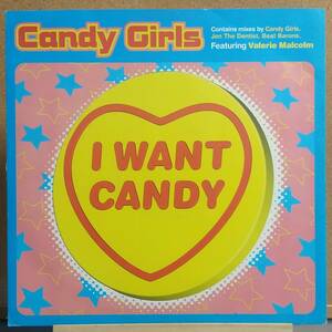 LPシングル(紙ジャケ.LC-5042.ダンス)CANDY GIRLS キャンディ・ガールズ/I Want Candy Featuring Valerie Malcolm【同梱６枚まで】060319