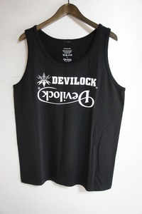 美品21SS DEVILOCK デビロック FIRE TATTOO ロゴ タンクトップ カットソー 黒112M