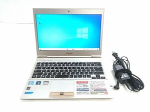 ◇軽量 薄型 SSD搭載 TOSHIBA 東芝 dynabook R632/28FKS Core i7 3667U 2.00GHz 4GB 128GB WIN10HOME ACアダプター付 PC 0620E13A @80 ◇