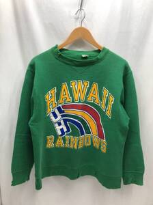 Champion 80年代 80s スウェット トレーナー メンズ L グリーン HAWAII プリント USA製 チャンピオン 24092701