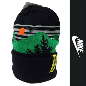 新品 NIKE SB BEANIE KNIT CAP ナイキ ビーニー ニット キャップ ブラック 帽子 スケートボード スケボー スウッシュ スポーツ 正規品