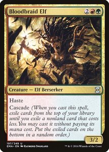 MTG ■金/英語版■ 《血編み髪のエルフ/Bloodbraid Elf》★FOIL★ エターナルマスターズ EMA