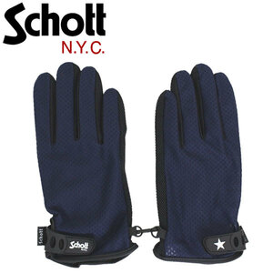 Schott (ショット) 3119049 SUMMER GLOVE サマーグローブ 87NAVY S