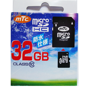 mtc microSDHCカード 32GB class10　(PK) MT-MSD32GC10W (UHS-1対応) /l