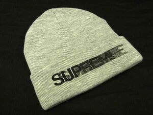 1円 ■極美品■ Supreme シュプリーム アクリル100％ ニット帽 ニットキャップ 帽子 メンズ レディース グレー系 FD2154