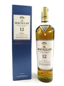 ♪MACALLAN マッカラン 12年 TRIPLE CASK トリプルカスク スコッチ ウイスキー 700ml 40% 外箱付き 未開栓品♪