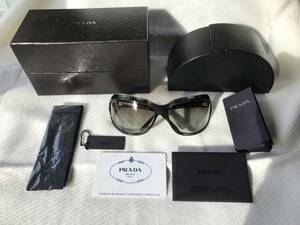 美品◇PRADA◇SPR14G サングラス GACKT マーブルブラック グレー　グラデーション　VARTIX 原型モデル　プラダ