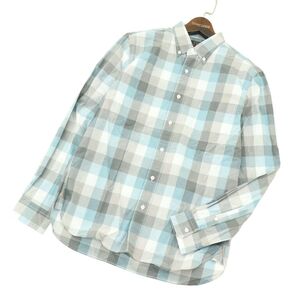 BEAMS + ビームス プラス 通年★ 長袖 ボタンダウン チェック シャツ Sz.S　メンズ 日本製　A4T03562_4#C