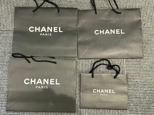 CHANEL シャネル 紙袋 ショップ袋 ブラックショッパー 4枚