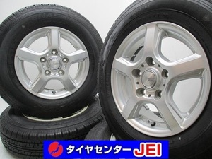 13インチ バリ溝 165R13 8PR 5J+45 114.3 タウンエース/ライトエース 中古タイヤアルミホイール4本セット送料無料(MA13-4297）