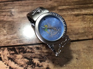 新品 未使用 TOKYO DISNEYLAND 20th Anniversary ティンカーベル 東京ディズニーランド 20周年記念 ブルー クオーツ 腕時計