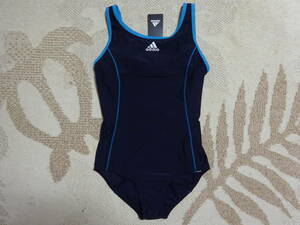 新品♪送料込み!!♪adidas アディダス♪150♪快適!!!泳ぎやすいYバックシルエット!!スクール水着♪ネイビー紺♪ガールズ♪ジュニア♪即決