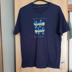 ★さらに値下げ↓↓★＊スペイン土産＊ネイビーにフロッキープリントのTシャツ＊