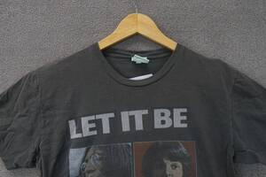 Vintage The Beatles Let It Be 2005 Apple Corps T Shirt Adult Size Medium Gray 海外 即決